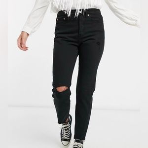 Levi's Wedgie Icon Fit Black Jeans Size 24